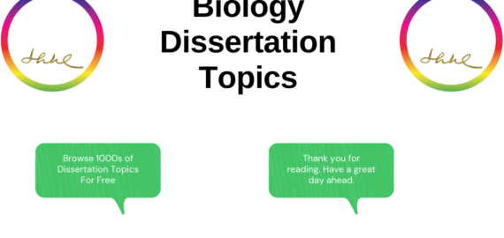 Biology Dissertation Topics