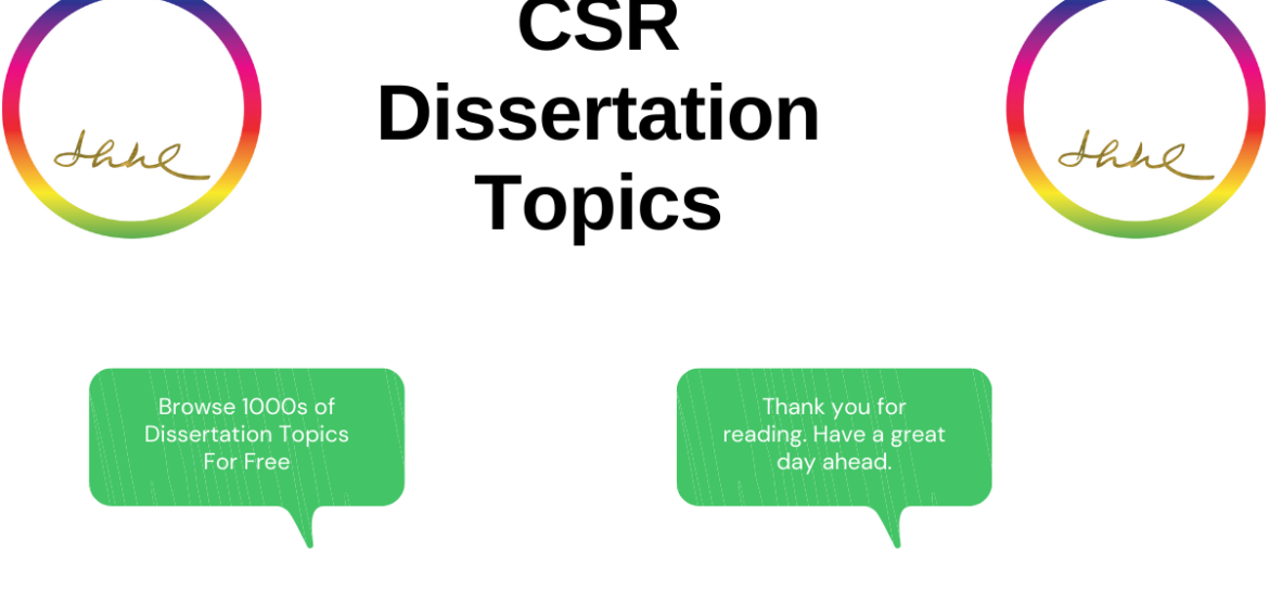 Corporate Social Responsibility Dissertation Topics
