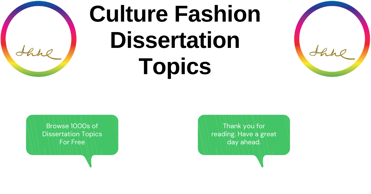 fashion dissertation topics 2022