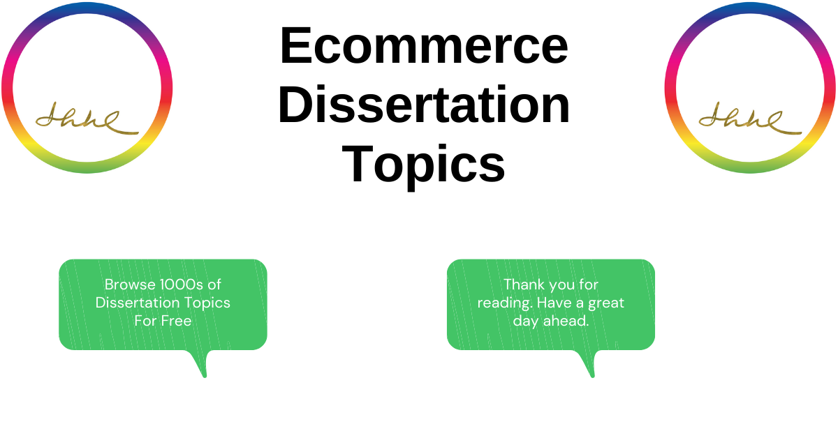 topics for dissertation in ecommerce