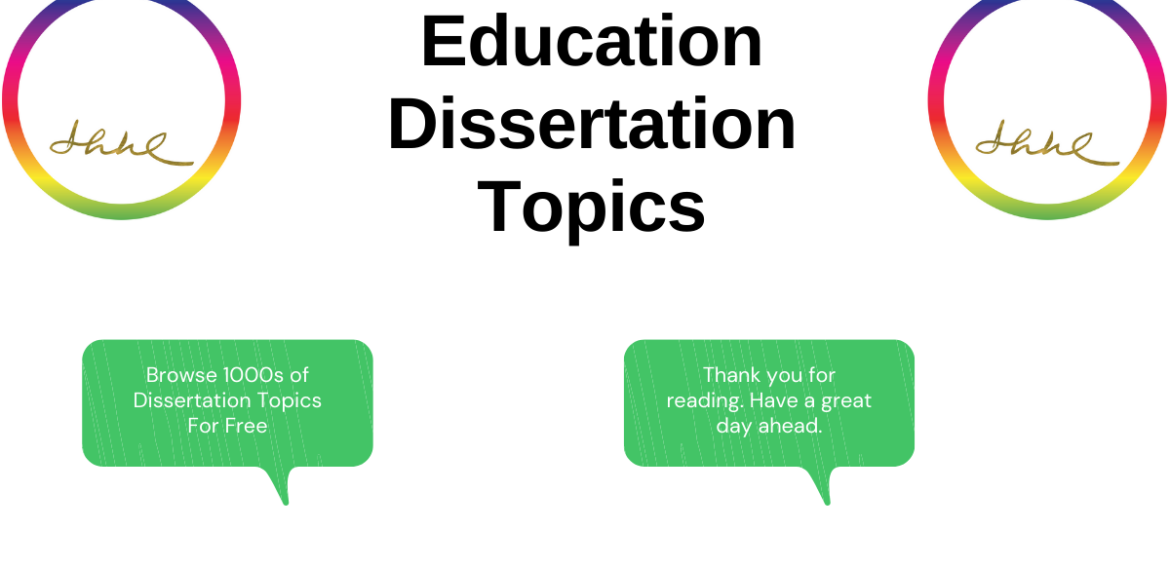 Education Dissertation Topics