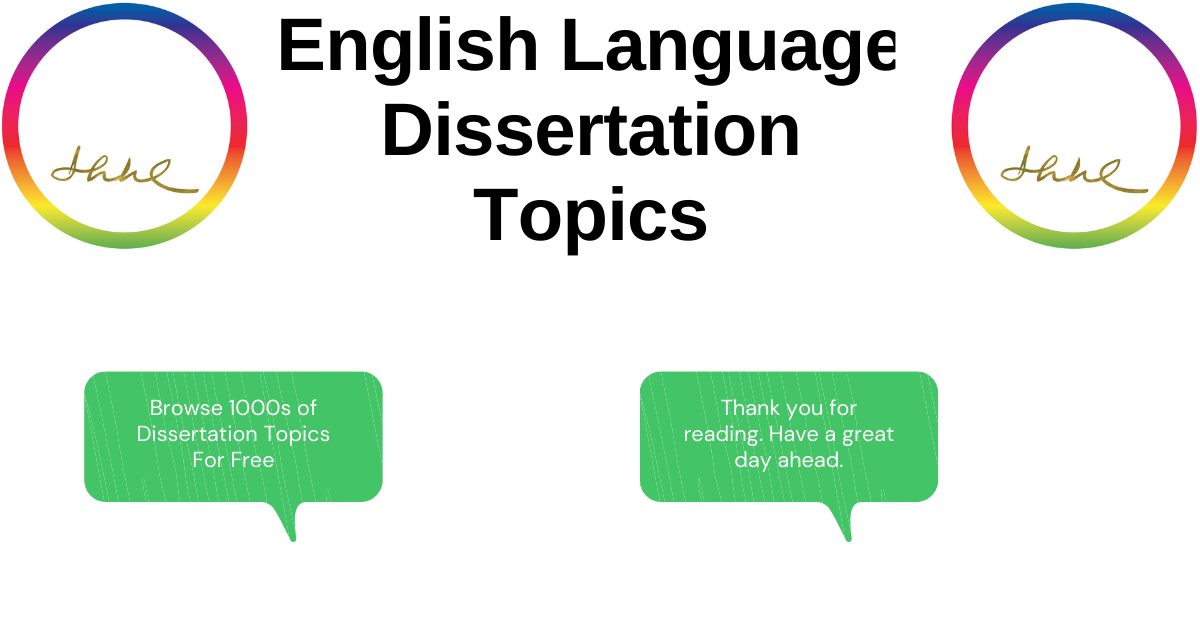 english language and linguistics dissertation topics