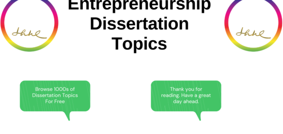 Entrepreneurship Dissertation Topics