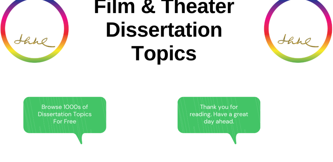 Film and Theater Dissertation Topics