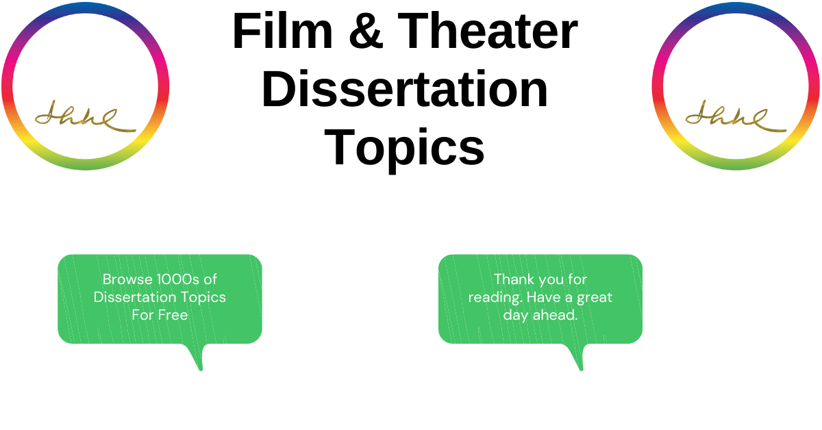 dissertation ideas for musical theatre