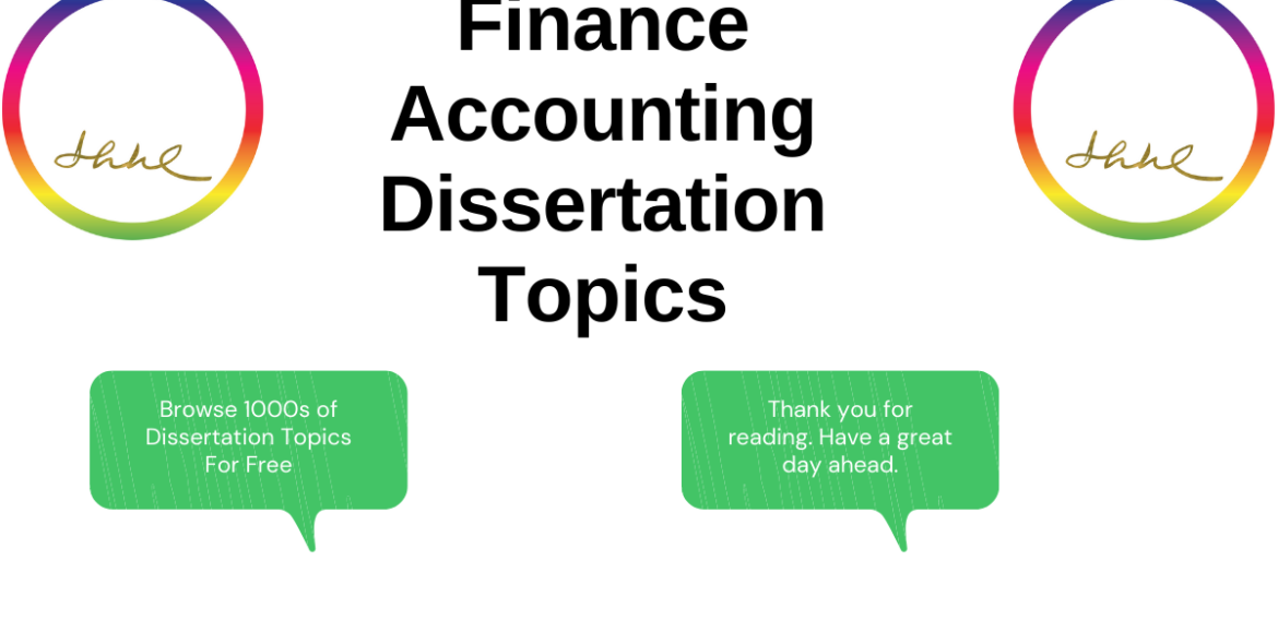Accounting Finance Dissertation Topics