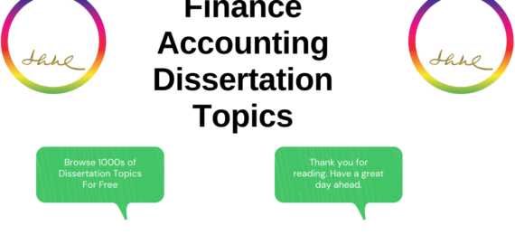 Accounting Finance Dissertation Topics