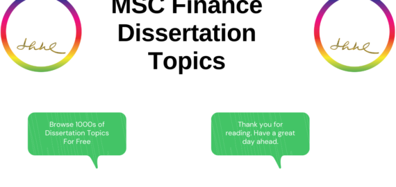 MSC Finance Dissertation Topics