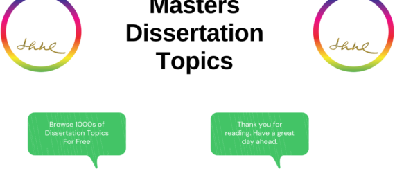 Masters Dissertation Topics