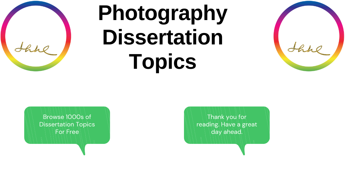 photography degree dissertation