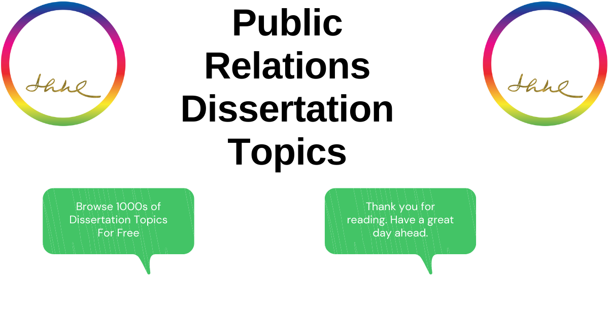 dissertation topics on public relations