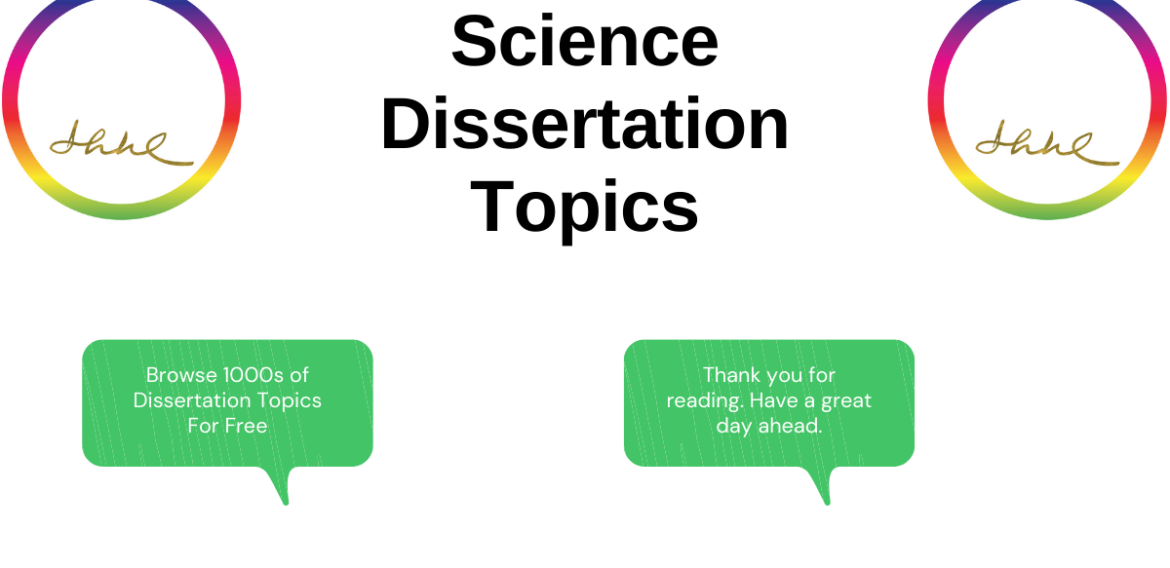 Science Dissertation Topics