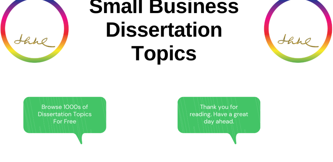 Small Business Dissertation Topics