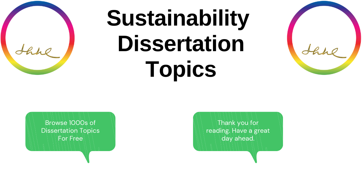 business sustainability dissertation topics