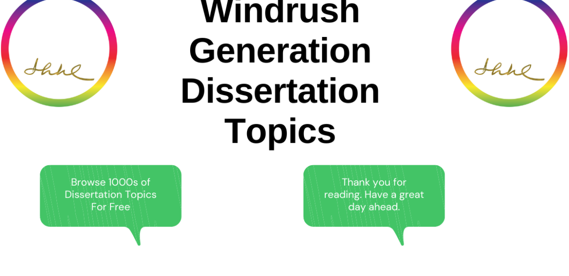 Windrush Generation Dissertation Topics